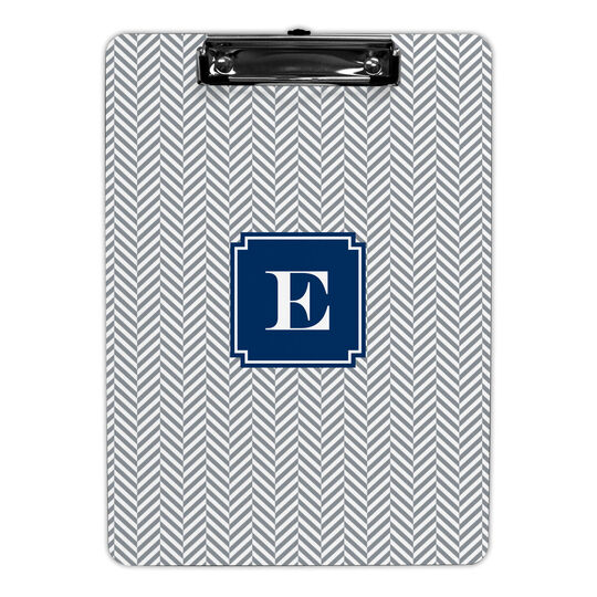 Gray Herringbone Clipboards